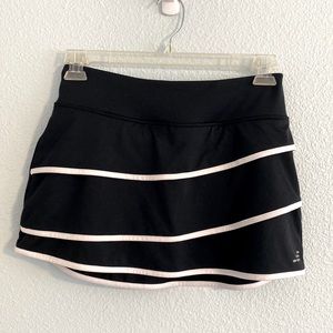 Bcg black and white ruffle tennis skirt
